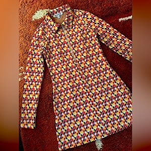 Urban Outfitters 70s-style zip up mini dress